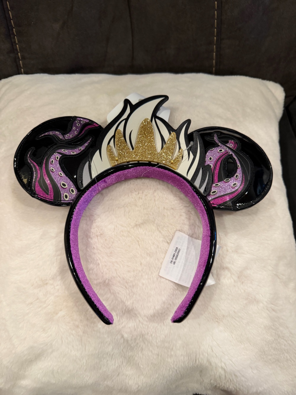 Disney Villain Ursula Ears Headband with Gold Crown